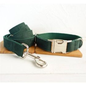 MUTTCO pet collar bow traction set (Option: Set A-S)