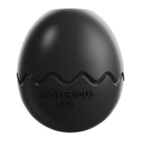 Large Dog Toy Dinosaur Eggs Fillable Slow Feeder Chew Interactive Toy Release Anxiety French Bulldog Labrador Pet Teeth Cleaning (Color: BLACK, Ships From: China)