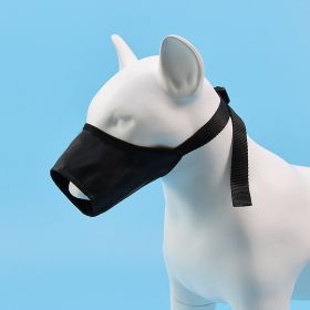 2pcs Dog Mouth Cover Adjustable Anti bite; Anti bark; Anti accidental Eating Dog Mask Pet Supplies Wholesale (colour: Black, Specifications: 3 # mouth circumference 16cm)